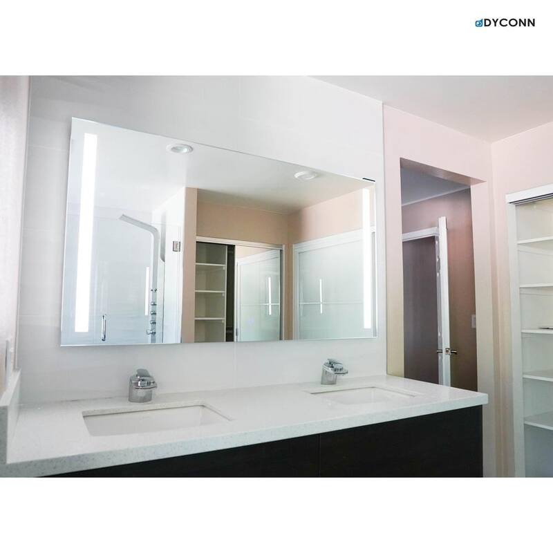 Dyconn Faucet Catella Wall-mounted Vanity Bathroom LED Backlit Mirror - Clear