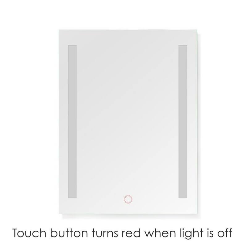 Dyconn Faucet Catella Wall-mounted Vanity Bathroom LED Backlit Mirror - Clear