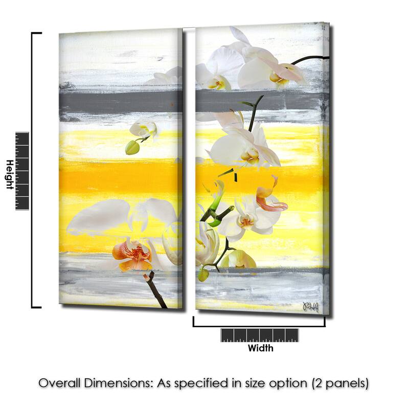 Ready2HangArt 'Painted Petals XXVI' 2 Piece Canvas Art Set