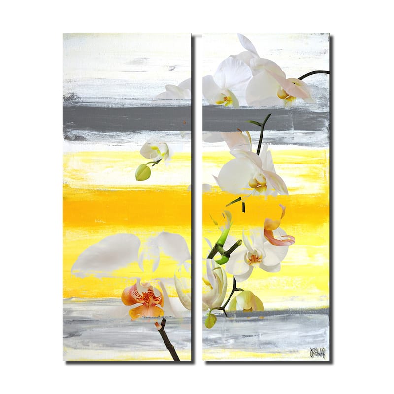 Ready2HangArt 'Painted Petals XXVI' 2 Piece Canvas Art Set