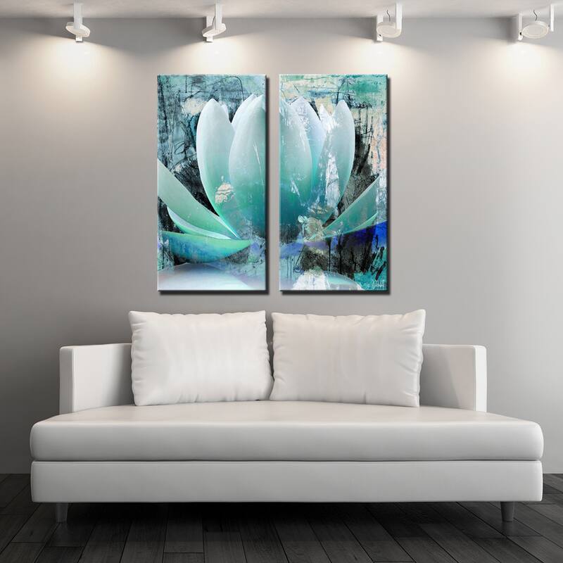 Ready2HangArt 'Painted Petals XXIV' 2-Piece Canvas Wall Art Set