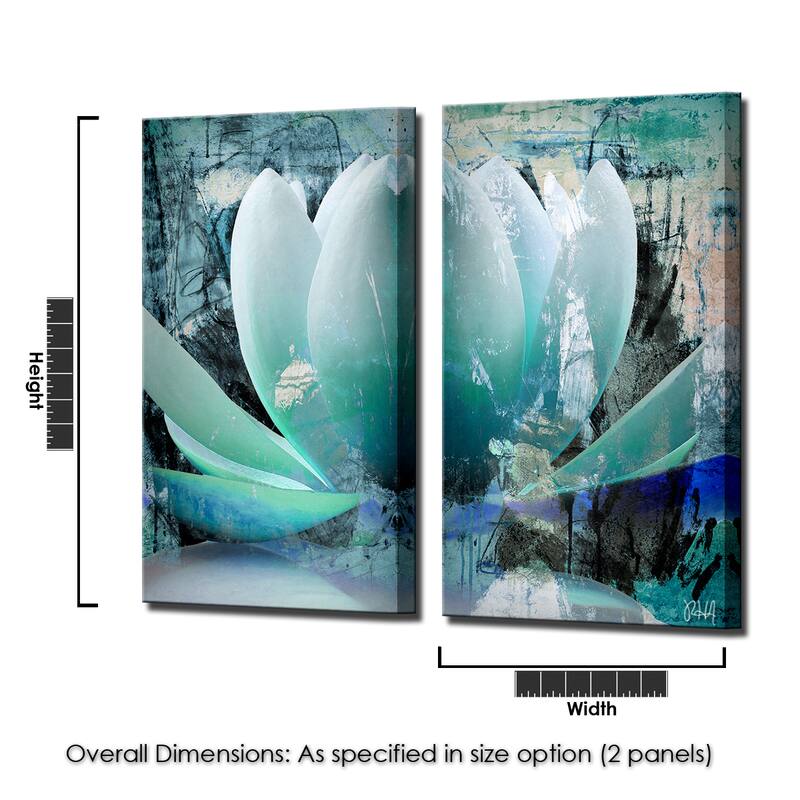 Ready2HangArt 'Painted Petals XXIV' 2-Piece Canvas Wall Art Set