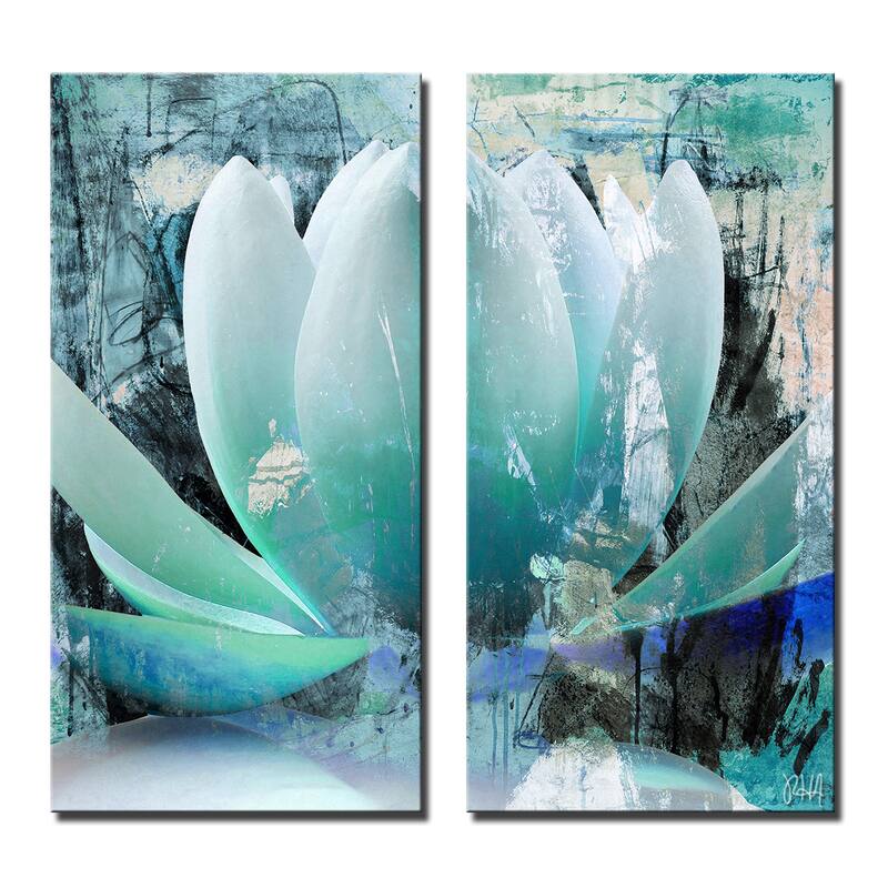 Ready2HangArt 'Painted Petals XXIV' 2-Piece Canvas Wall Art Set