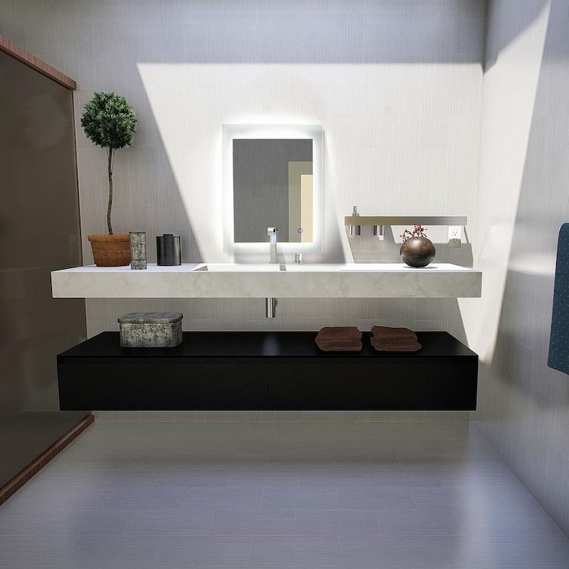 Dyconn Faucet Royal Clear Wall-mounted Vanity Bathroom LED Mirror