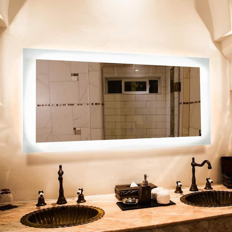 Dyconn Faucet Royal Clear Wall-mounted Vanity Bathroom LED Mirror