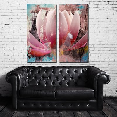 Ready2HangArt 'Painted Petals XXIII' 2-Piece Canvas Wall Art Set