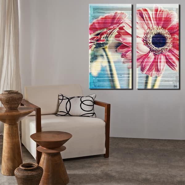 Shop Ready2hangart Painted Petals Xxi 2 Piece Canvas Wall Art Set Overstock 12983687