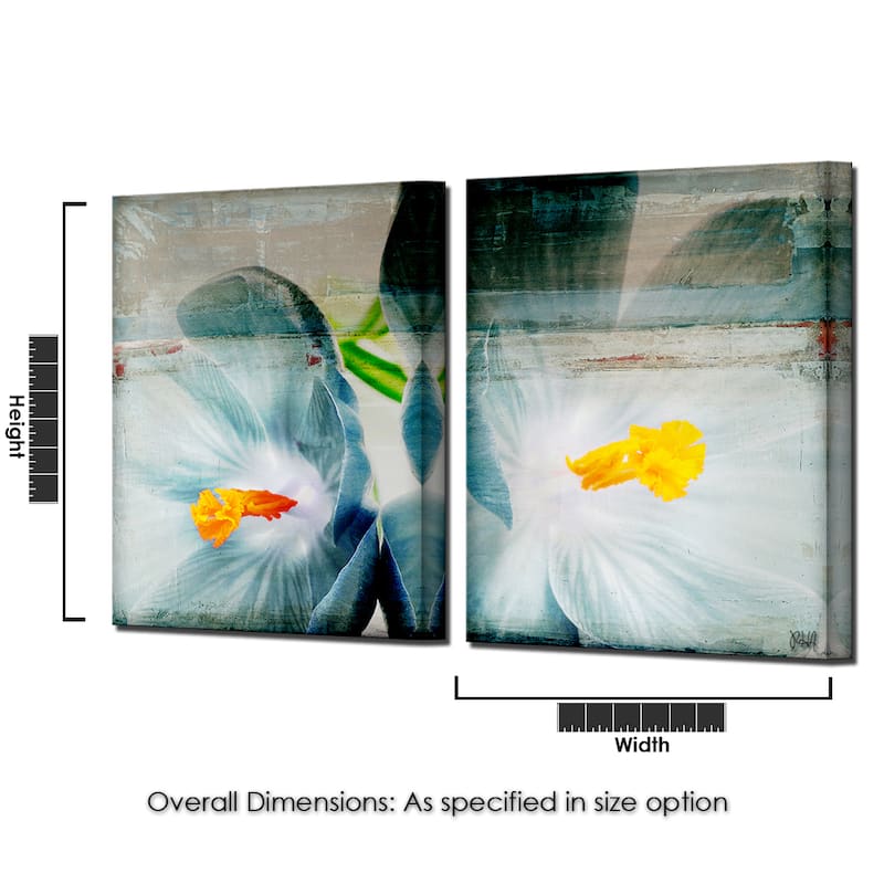 Ready2HangArt 'Painted Petals XX' 2-Piece Canvas Wall Art Set