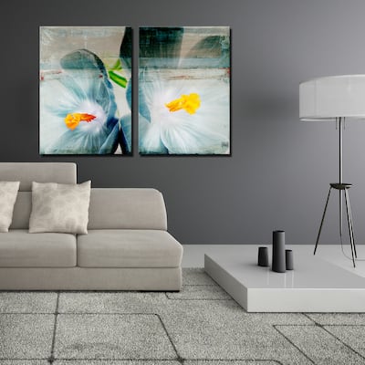 Ready2HangArt 'Painted Petals XX' 2-Piece Canvas Wall Art Set