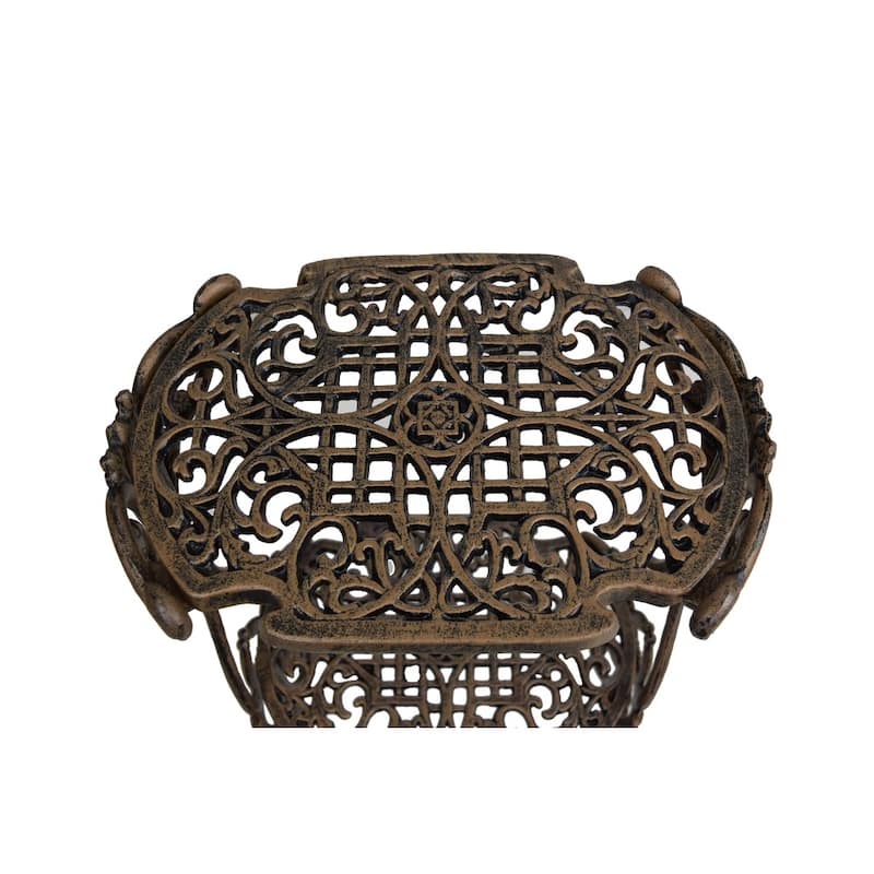 Oakland Living Corporation Entwine Bronze Iron 2-Level Plant Stand