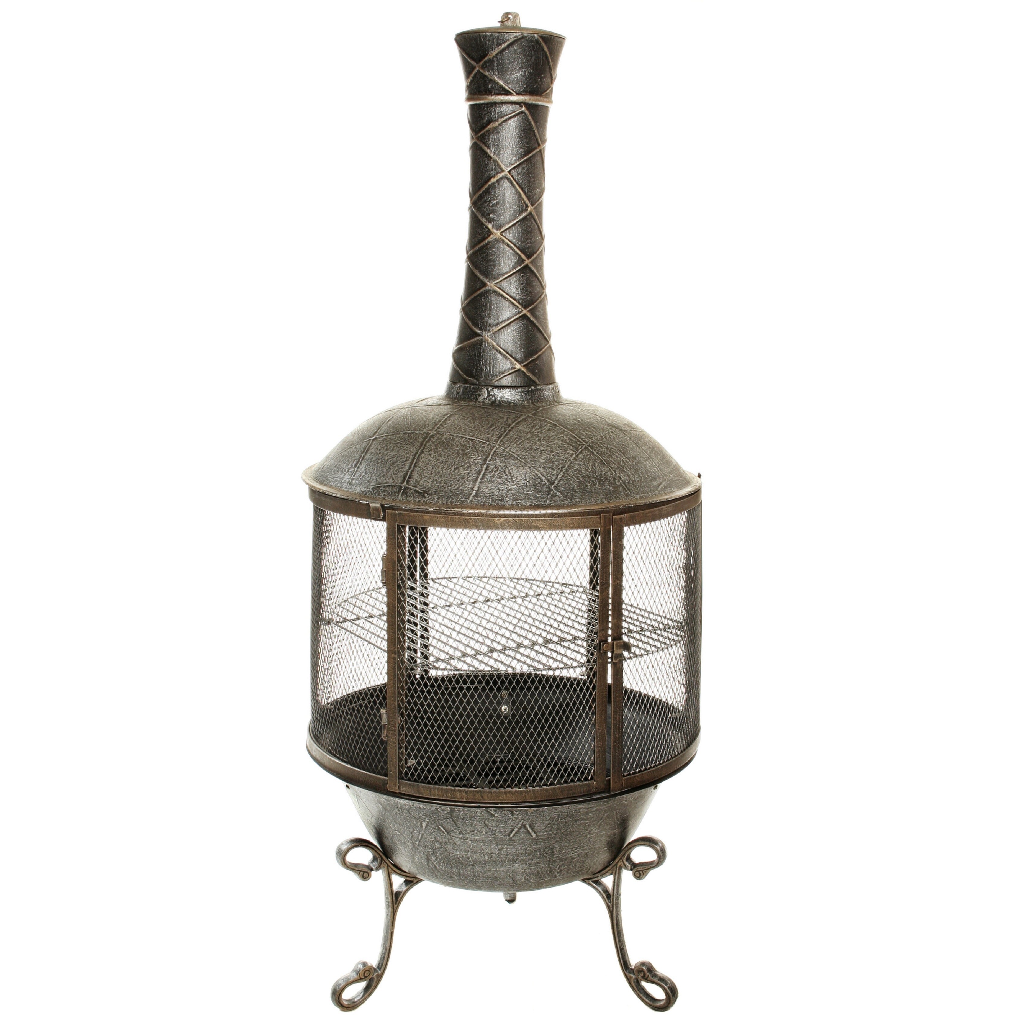 Shop Heavy Duty Pennsylvania Chimenea With 360 View Grill Grate