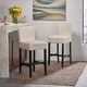 preview thumbnail 1 of 14, Lopez 30-inch Fabric Barstool (Set of 2) by Christopher Knight Home