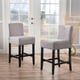preview thumbnail 2 of 11, Lopez 26-inch Fabric Counter Stool (Set of 2) by Christopher Knight Home - 26"