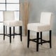 preview thumbnail 3 of 11, Lopez 26-inch Fabric Counter Stool (Set of 2) by Christopher Knight Home - 26"