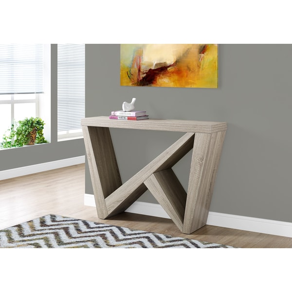 Strick & Bolton Klykov Dark Taupe 48-inch L Hall Console/ Accent Table