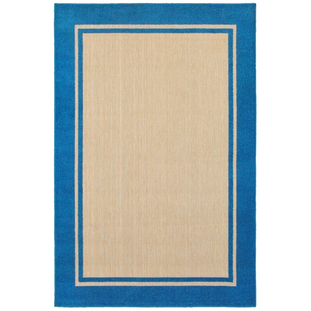 Style Haven Cara Mixed Pile Classic Bordered Indoor-Outdoor Area Rug