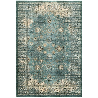 Style Haven Echo Arabesque Distressed Traditional Area Rug