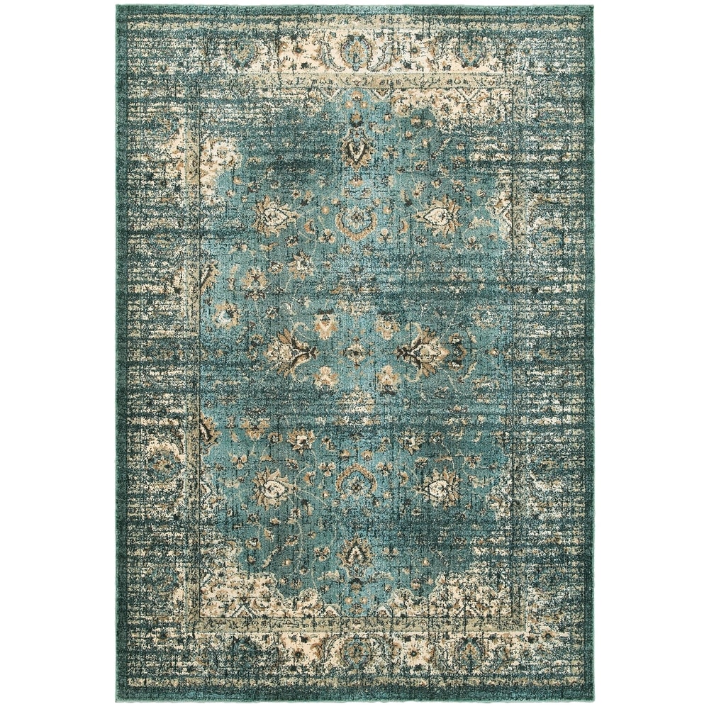 Style Haven Echo Arabesque Distressed Traditional Area Rug