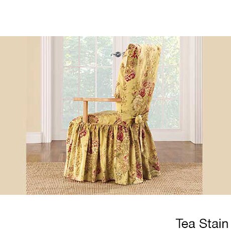 Sure Fit Ballad Bouquet Arm Dining Room Chair Slipcover Overstock 12990609
