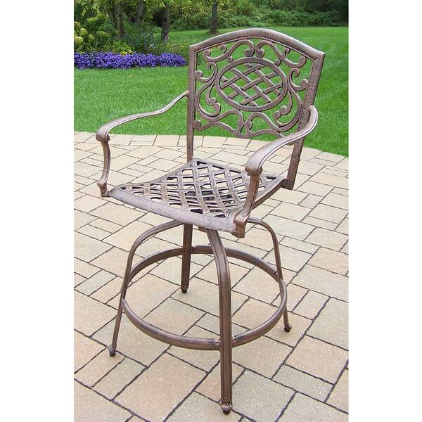 Shop Lattice 7 Piece Swivel Bar Set With Glass Top Bar Table 4
