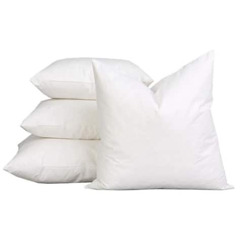Pillow Inserts Throw Pillows Online At Our Best A1hc Sterilized Feather Down Extra Fluff And Durable Pillow Insert Set Of 2