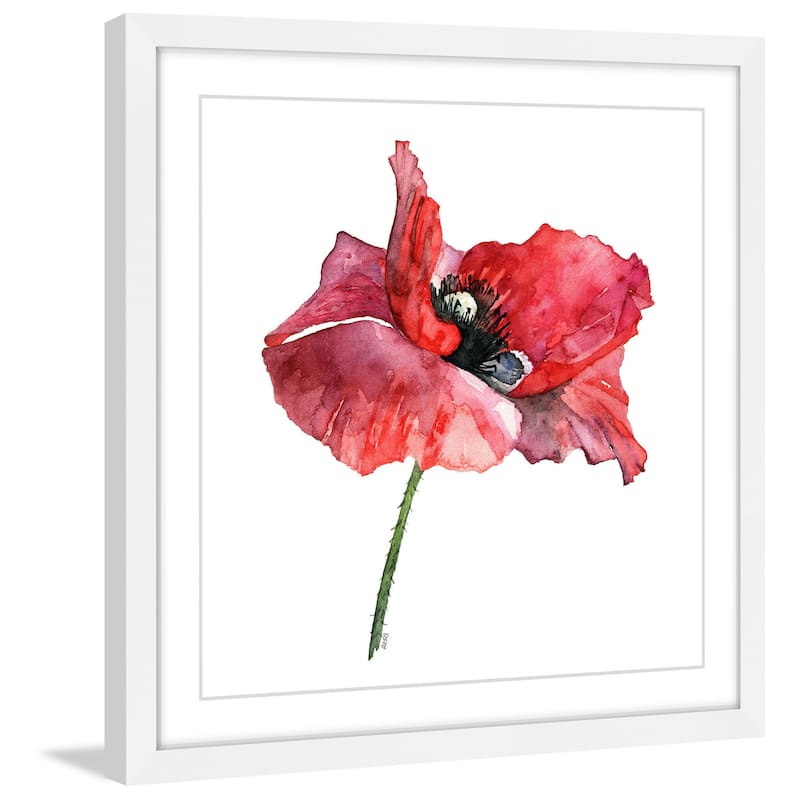 Marmont Hill - 'Dressed in Red' by Rachel Byler Framed Painting Print - Multi-Color