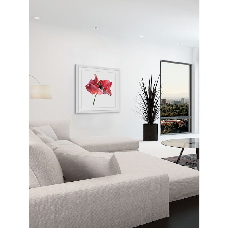 Marmont Hill - 'Dressed in Red' by Rachel Byler Framed Painting Print - Multi-Color