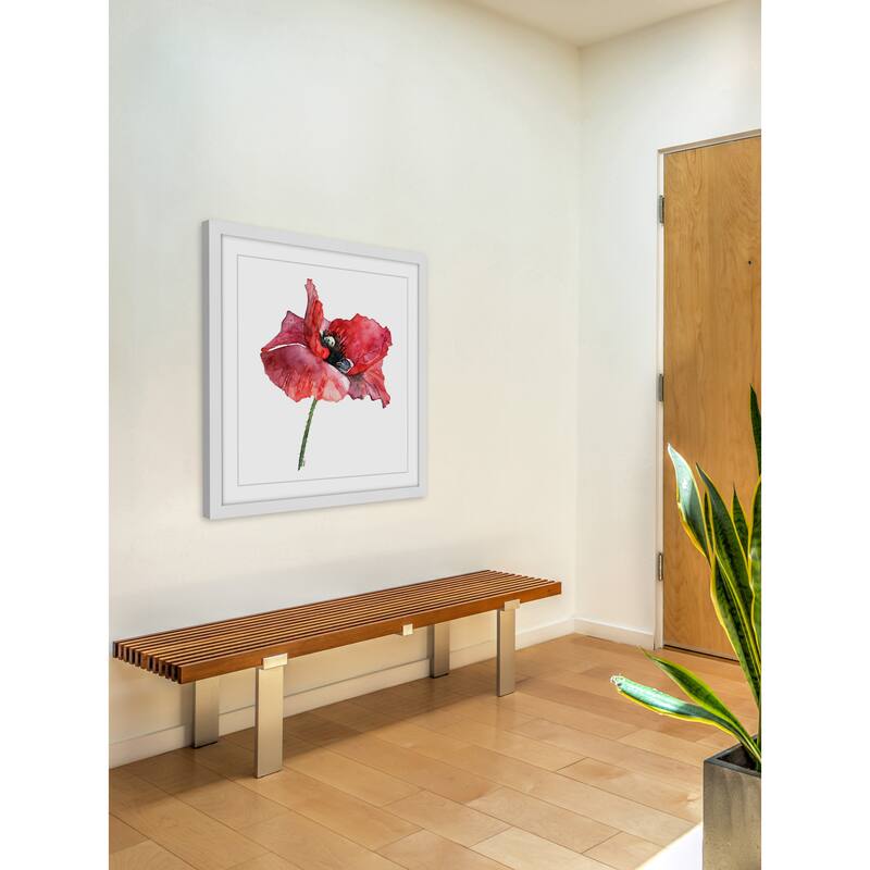 Marmont Hill - 'Dressed in Red' by Rachel Byler Framed Painting Print - Multi-Color