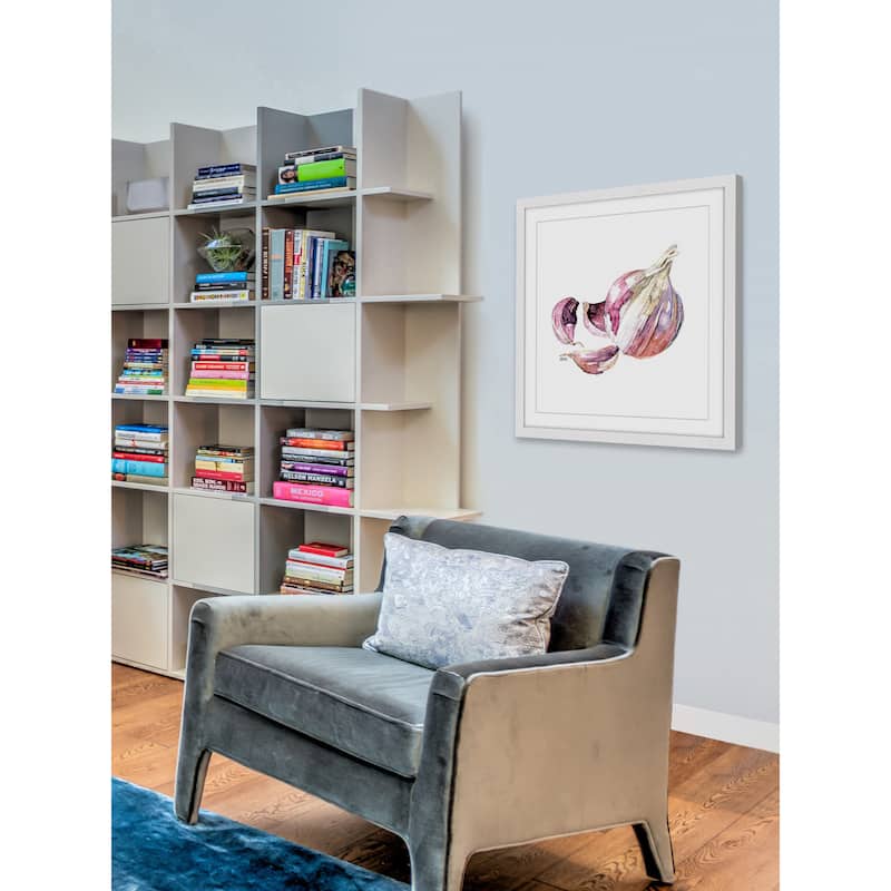 Marmont Hill - 'Garlic Clove' by Rachel Byler Framed Painting Print - Multi-Color