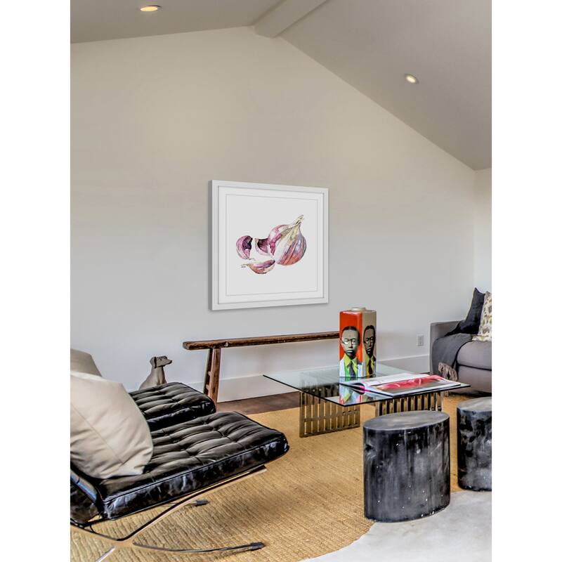 Marmont Hill - 'Garlic Clove' by Rachel Byler Framed Painting Print - Multi-Color