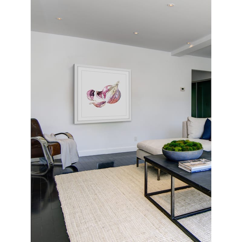 Marmont Hill - 'Garlic Clove' by Rachel Byler Framed Painting Print - Multi-Color