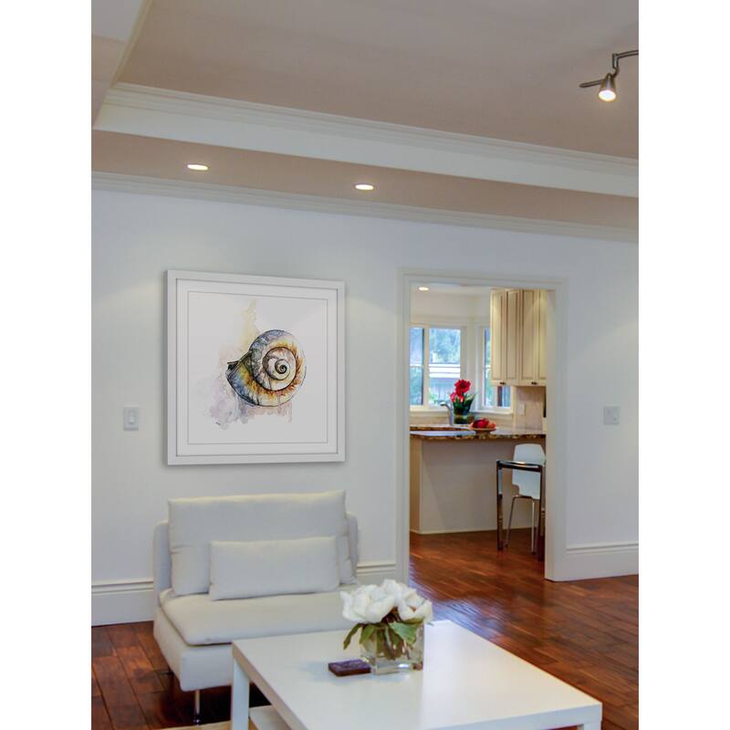 Marmont Hill - 'Snail Shell' by Rachel Byler Framed Painting Print - Multi-Color