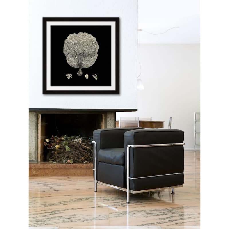 Marmont Hill - 'Black & Tan Coral II' Framed Painting Print - Multi-Color