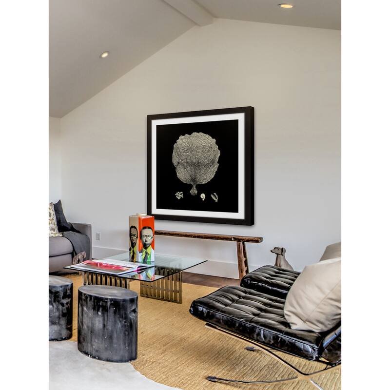 Marmont Hill - 'Black & Tan Coral II' Framed Painting Print - Multi-Color