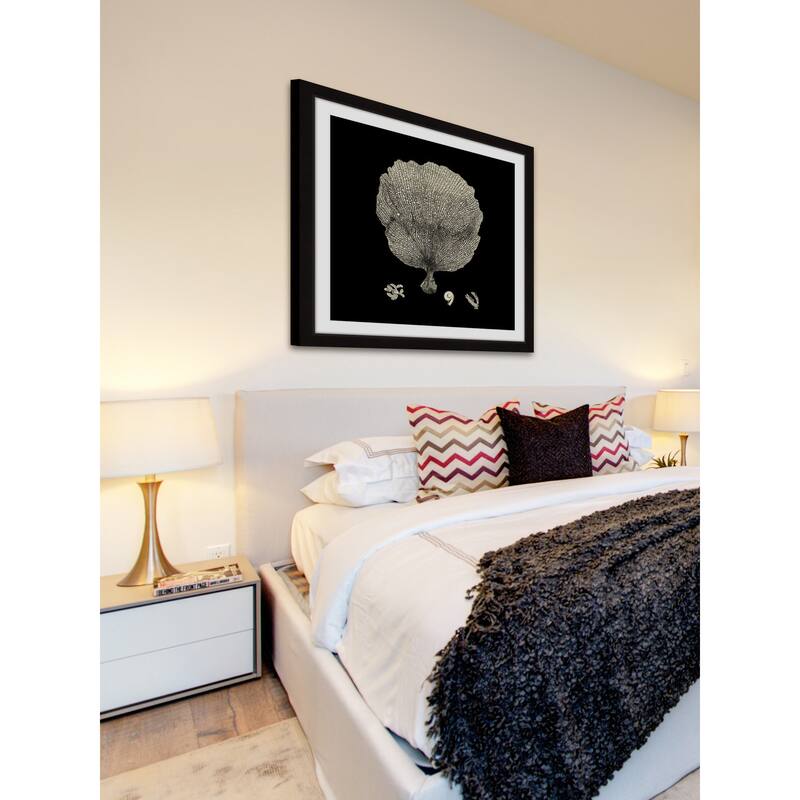 Marmont Hill - 'Black & Tan Coral II' Framed Painting Print - Multi-Color