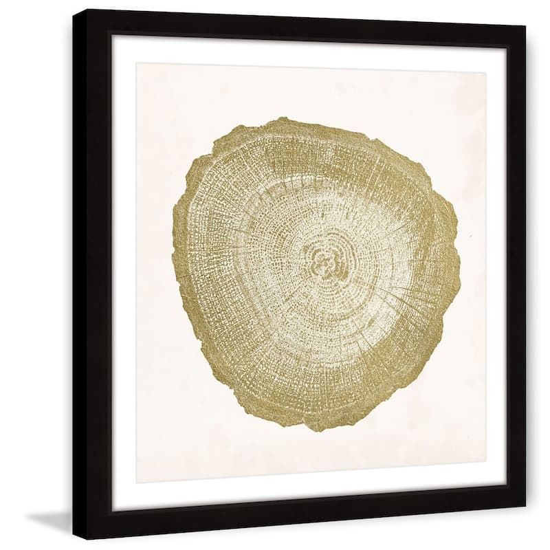 Marmont Hill - 'Tree Ring IV' Framed Painting Print - Multi-Color