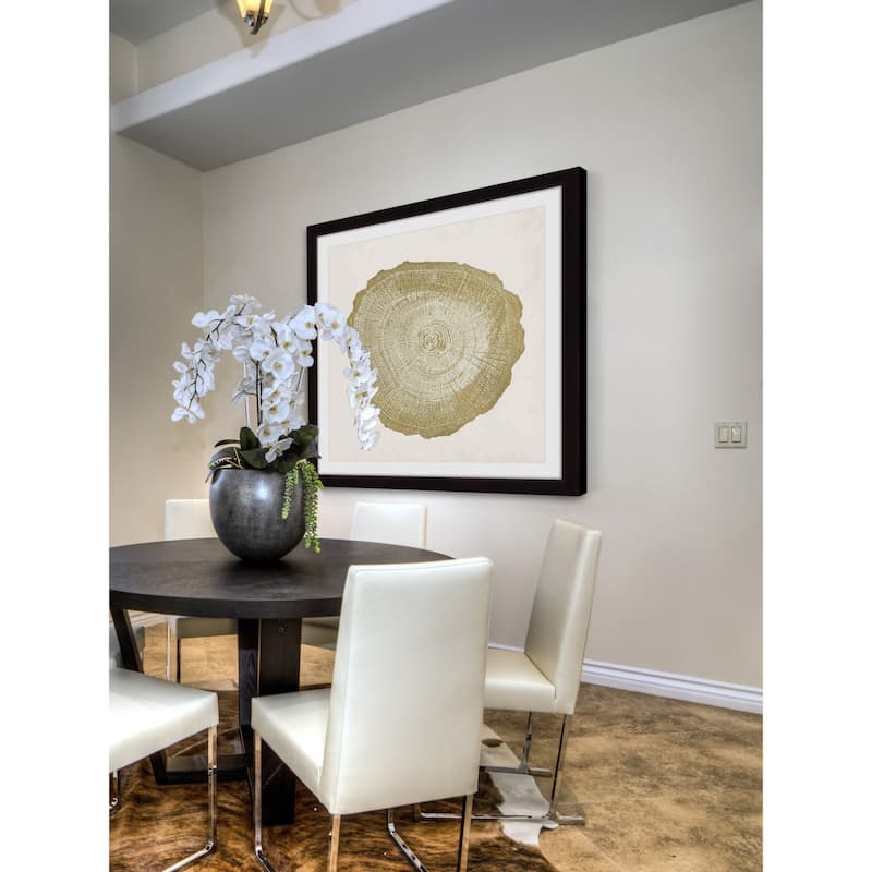 Marmont Hill - 'Tree Ring IV' Framed Painting Print - Multi-Color