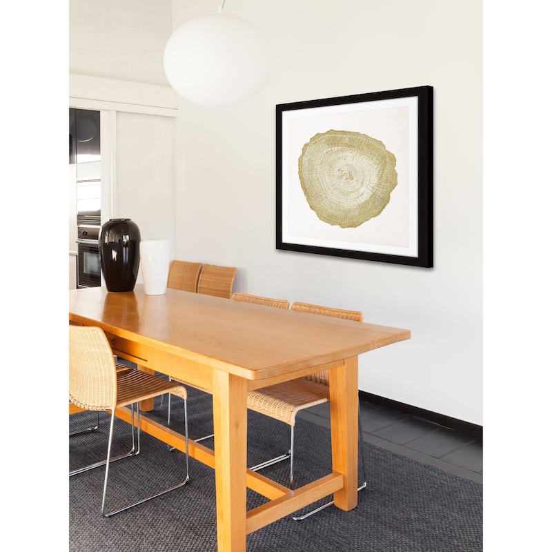 Marmont Hill - 'Tree Ring IV' Framed Painting Print - Multi-Color