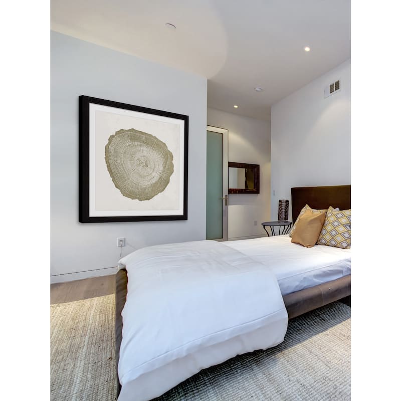 Marmont Hill - 'Tree Ring IV' Framed Painting Print - Multi-Color