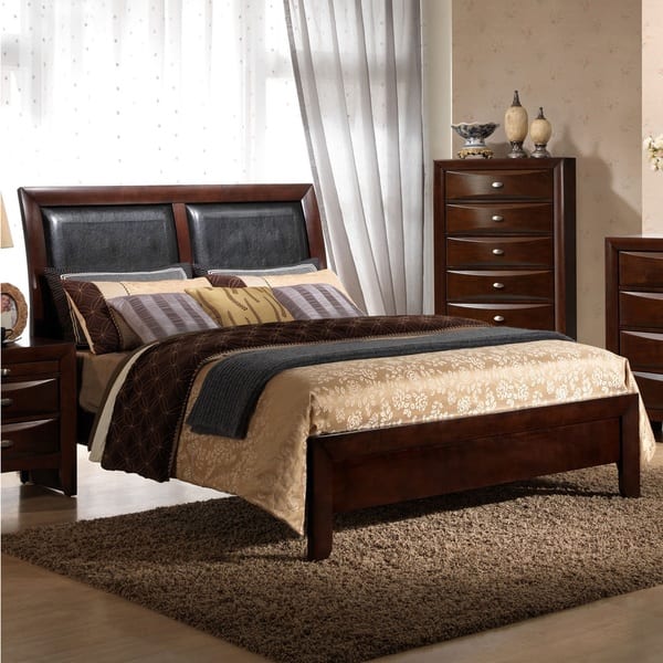 Shop Emily Contemporary Wood Bedroom Set With Bed Dresser
