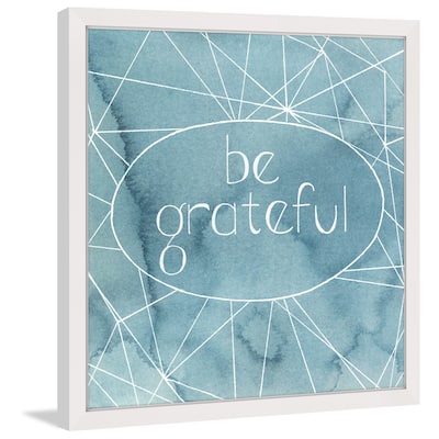 Marmont Hill - 'Be Grateful' Framed Painting Print - Multi-Color