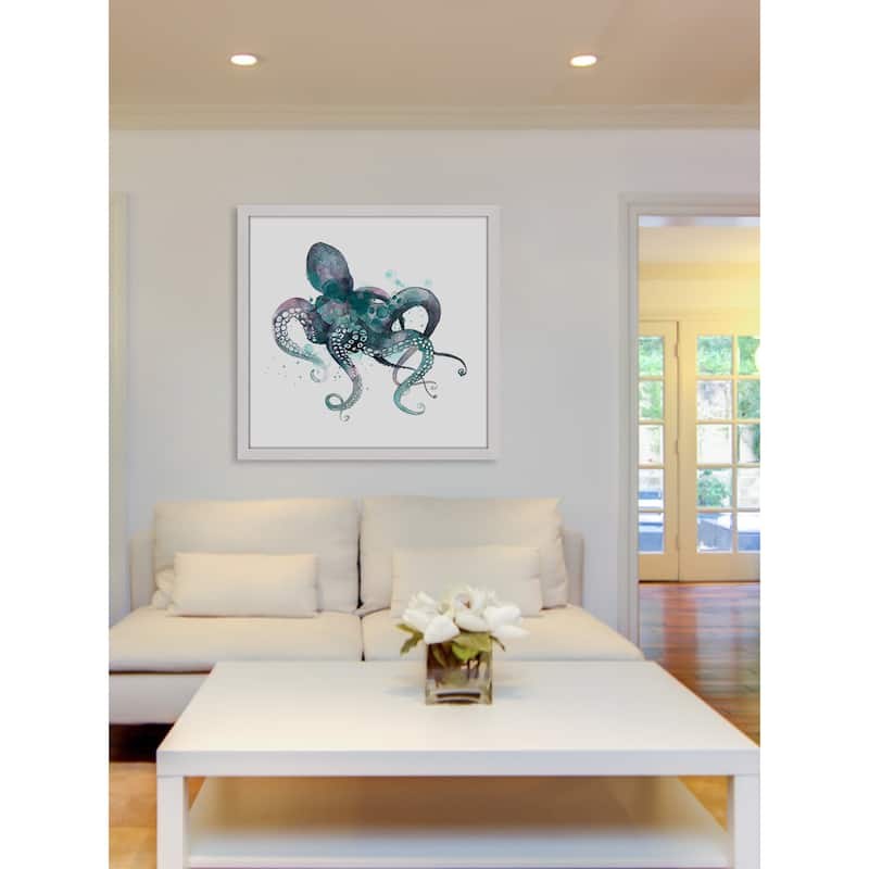 Marmont Hill - 'Tentacles I' Framed Painting Print - Multi-Color