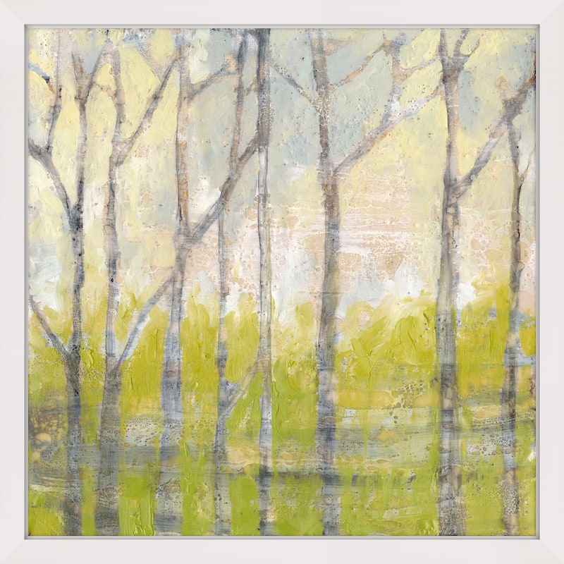 Marmont Hill - 'Whispering Treeline II' Framed Painting Print - Multi-Color