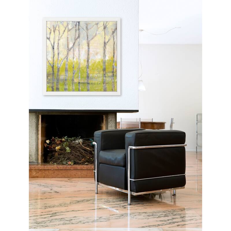 Marmont Hill - 'Whispering Treeline II' Framed Painting Print - Multi-Color