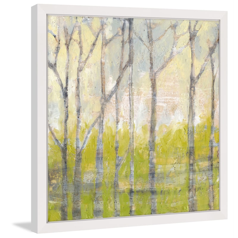 Marmont Hill - 'Whispering Treeline II' Framed Painting Print - Multi-Color