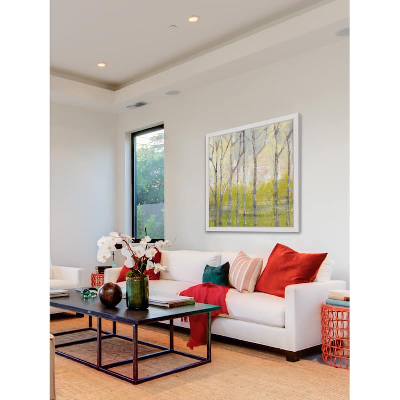 Marmont Hill - 'Whispering Treeline II' Framed Painting Print - Multi-Color