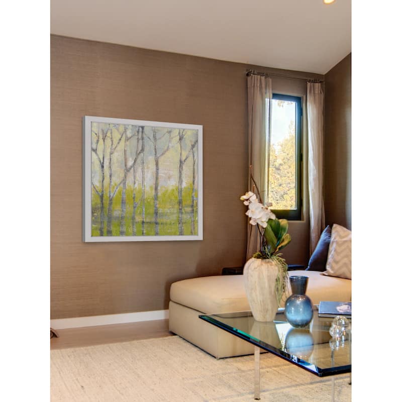 Marmont Hill - 'Whispering Treeline II' Framed Painting Print - Multi-Color