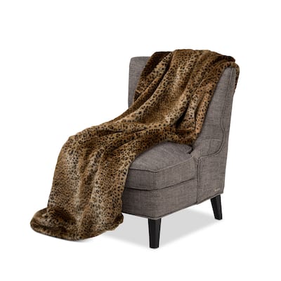 Michael Amini Branson Faux Fur Throw