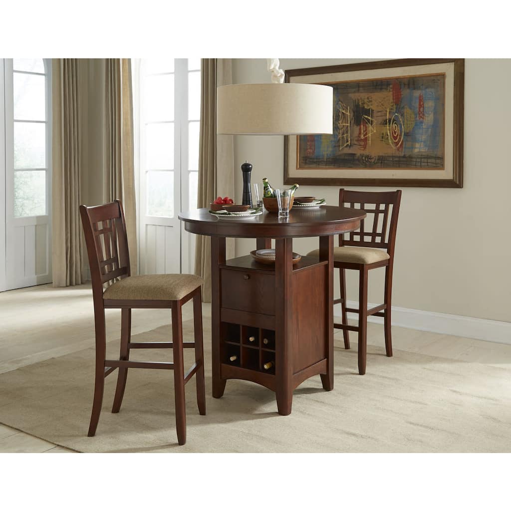 Intercon Mission Casual Dark Planed Oak 42x42 Pub Table - 42 x 42