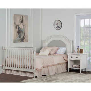 Evolur Universal Cream Wooden Convertible Crib Full-size Bed Rail